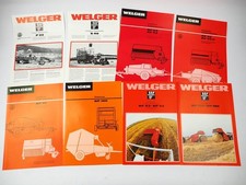 Original prospekt welger - 8x,