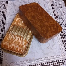 Besteckkasten für 6 Kaffeelöffel oder Kuchengabeln, rechteckig,abgerundete Ecken