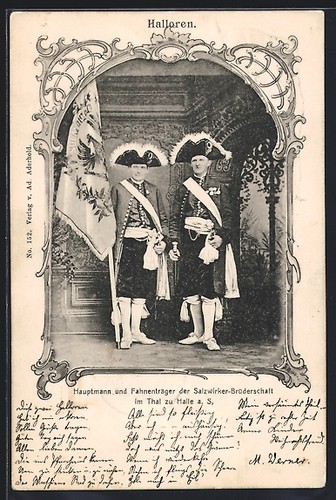 Halle hauptmann und - ak,