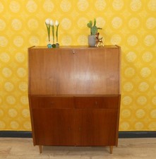 klassischer 60er Jahre Sekretär Nußbaum mid century sixties Kommode Schreibtisch