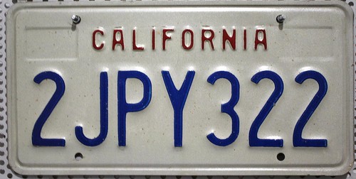 California nummernschild usa - california,