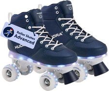 HUDORA LED Roller Skates Rollschuhe Leucht Kinderrollschuhe für Jungen 29/30