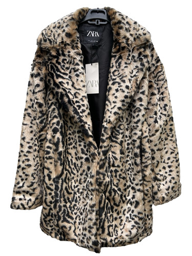 Zara leopardenmuster kunstpelz - zara,