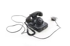 altes Telefon Bakelit W38 Vintage Wählscheibentelefon schwarz