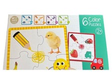 Jumbo Goula Puzzle Set 6 Teile Tiere Fahrzeuge Lernspielzeug Kinder ab 2 Jahre