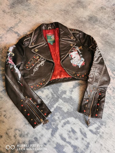 Hardy cropped studded biker - ed,
