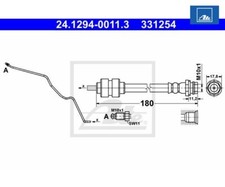 Brake hose ATE 24.1294-0011.3