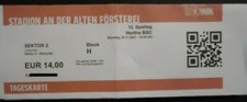 Print TICKET Bundesliga 2021/22 Union Berlin - Hertha BSC # Alte Försterei