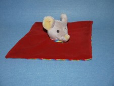 Steiff Maus rot grau gestreift Schmusetuch Kuscheltuch Schnuffeltuch 674358