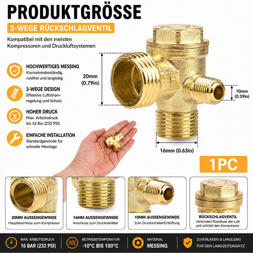Rückschlagventil kompressor - kompressor, 3