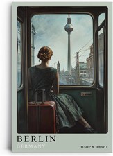 Wandbild auf Leinwand Berlin