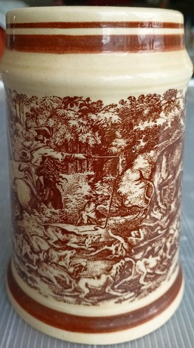 Bierkrug steinkrug jagdmotiv - steinkrug,