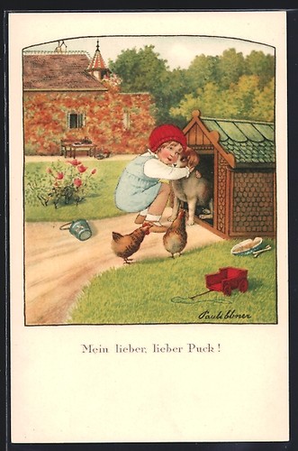 Künstler pauli ebner - künstler-ak,