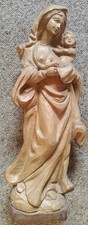 Holzstatue Madonna mit Kind