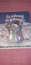 altes antikes Buch DDR Winter und Weihnachtslieder für Triola , Texte und Noten