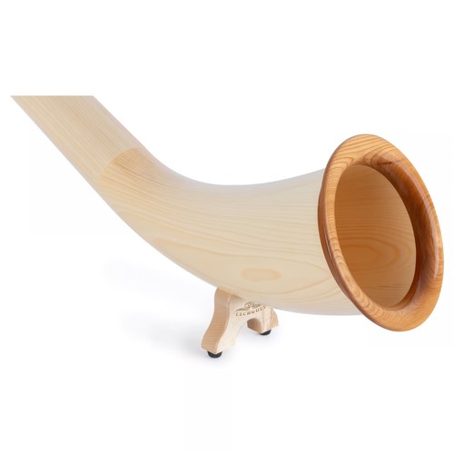 Unbespieltes alphorn natur - alphorn, f