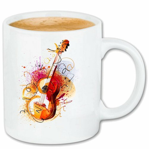 Kaffeetasse gitarre geige - kaffeetasse, bass
