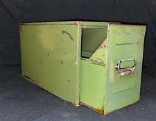 Vintage Industrial Metall Schreibtisch Schublade Schrank Schreibtisch Ordnung Kartei Kartei 5