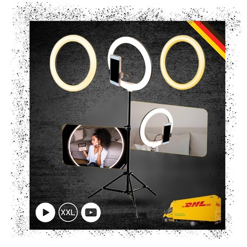 Xxl ringlicht mit stativ - ringlicht,