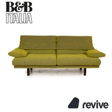 B&B Italia Alanda Stoff Dreisitzer Grün Sofa Couch manuelle Funktion