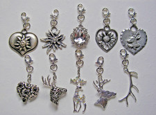 Oktoberfest XL Anhänger 3D Hirsch Herz Schlüssel-Anhänger Unisex Trachtenschmuck