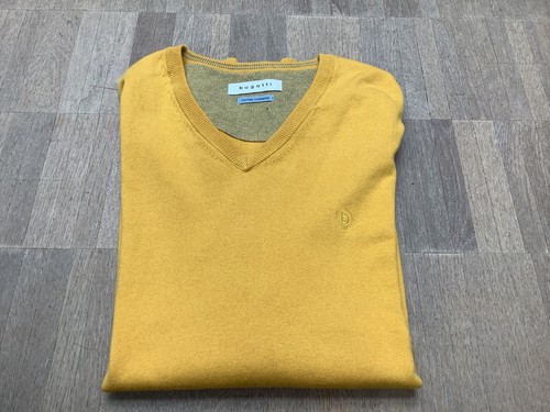 Bugatti herren pullover gelb - pullover,