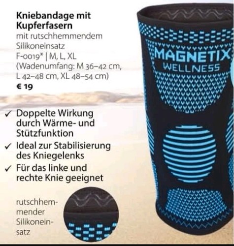Kniebandage mit kupferfasern - mit,