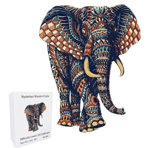 Holzpuzzle elefant puzzle - holzpuzzle,