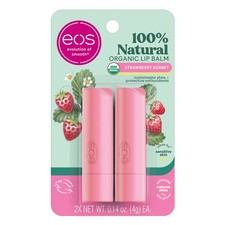 eos Organic Lip Balm - Strawberry Sorbet | Lip Care to Moisturize Dry Lips | ...