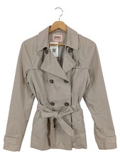 ONLY Damen Leichte Jacke Trenchcoat Stil Gr. 38/M Beige Klassisch Elegant