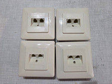 BTR RJ11/45 zweifache Telefonanschlussdose UP mit Rahmen