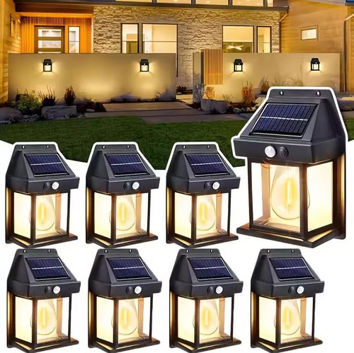 Solarlampen wandleuchte mit - solarlampen,