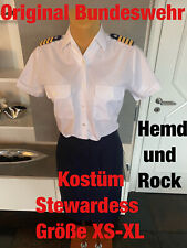 Bundeswehr Damen Stewardess Kostüm Uniform Karneval Pilot Flug Jacke Kapitän