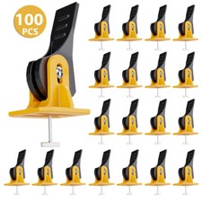 100x Fliesen Nivelliersystem wiederverwendbares zur Fliesenverlegung Werkzeugset