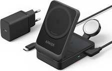 Anker MagGo 3-in-1 Ladestation Qi2 15W kabelloser Ladeständer MagSafe kompatibel