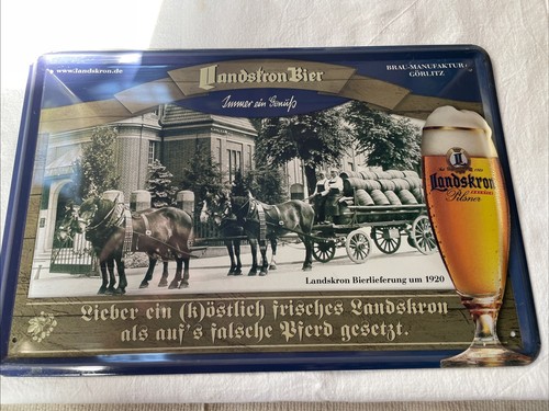 Deko blechschild landskron - deko,