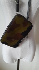 Kleine Tasche Handytasche Camouflage Kurzfellimitat