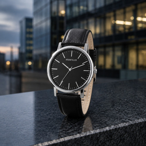 Krontaler herrenuhr schwarz - krontaler,