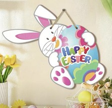 Osterhase Tür Fenster Ostern