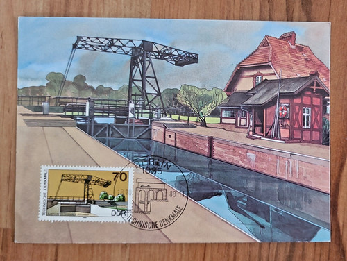 Ddr zugbrücke mit schleuse - zugbrücke,