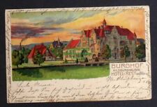 124623 AK Hildburghausen Hotel Rest Burghof  1901 Litho