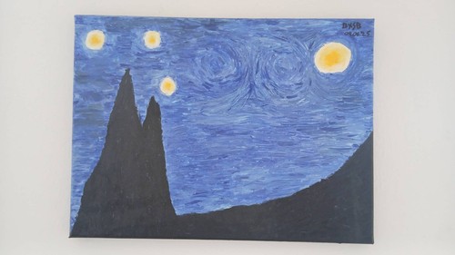 Acrylgemälde auf leinwand - auf,
