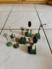 Konvolut Märklin Spur 00 / H0 elektrische Signale, Standarte Mast Vorkrieg