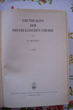 Physikalische Chemie, von R. Brdicka, Lehrbuch, Standardwerk, 8. Aufl. Berlin