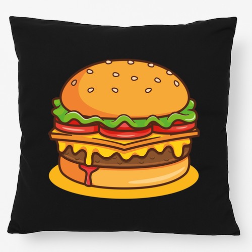 Kissen burger comic - kissen,