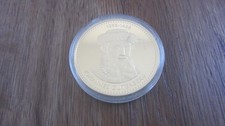 Medaille vergoldet Johannes Gutenberg, Einigkeit Recht und Freiheit