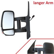 SPIEGEL ELEKTRISCH LINKS - LANGE ARM FÜR RENAULT MASTER III OPEL MOVANO B 2010-