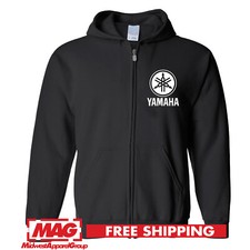 YAMAHA BLACK ZIP HOODIE Racing