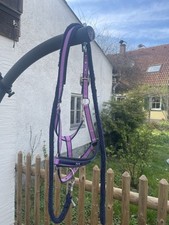 Eskadron Halfter Gr. Full mit Strick Navy Pink 