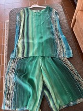 Anzug - 2 Teiler in blau-grün